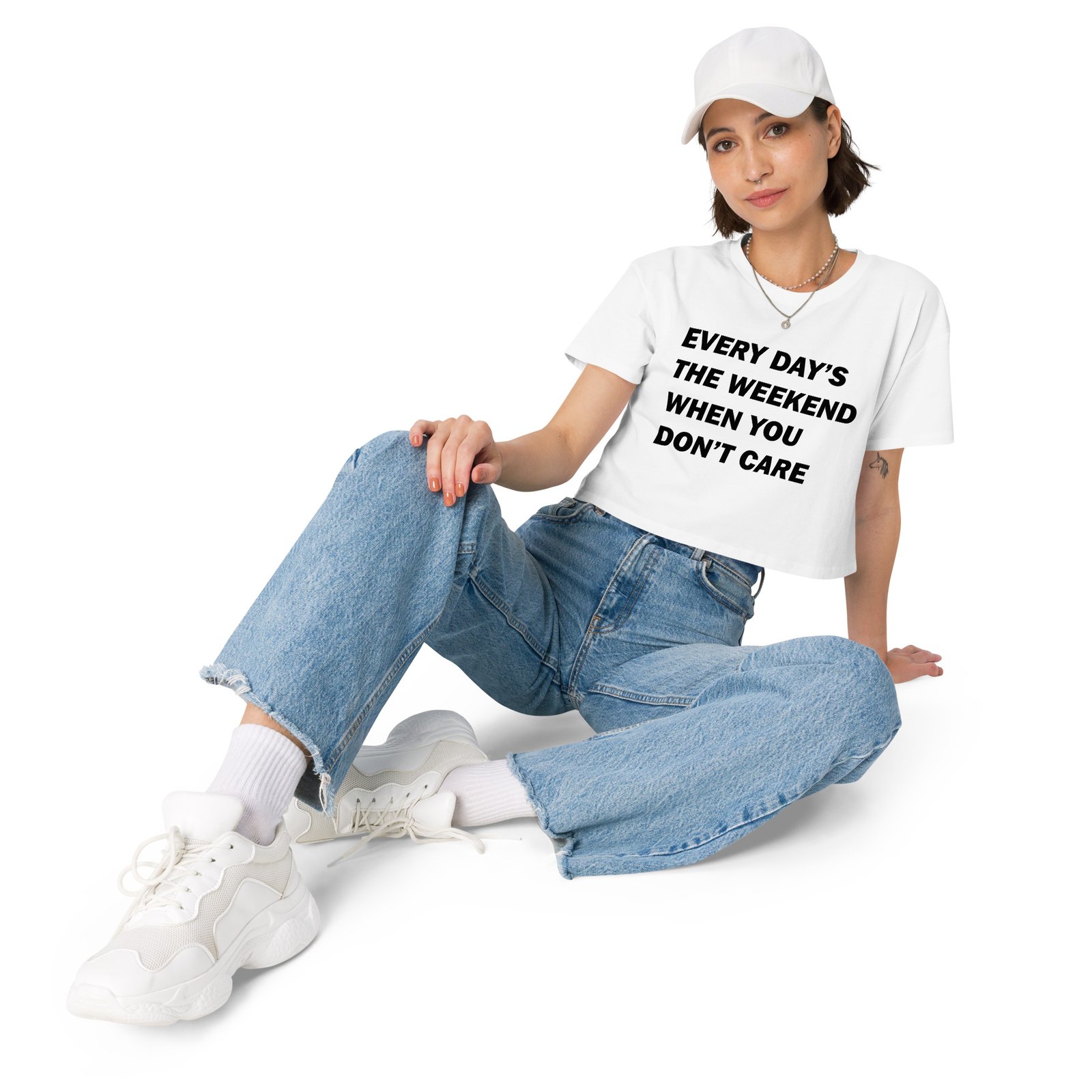 Ennui Women's Crop Top  What A Time To Be Alive