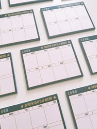 Image 2 of Seven Weekly Planner Memo Pad (Green)