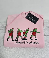 Image 2 of THAT'S IT I'M NOT GOING RED OVERALL HOODIE