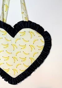 Image 2 of Limited Edition Banana Print Heart Bag