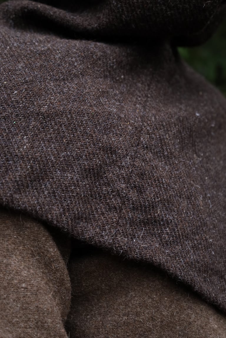 Medieval Hood - Heavyweight Dark Brown Twill Image 5