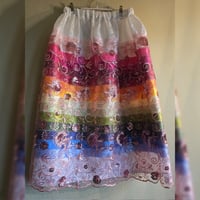 Image 1 of Pink overlay skirt