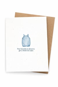 Cuter Laundry Boy Greeting Card