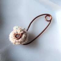 Image 2 of Handspun Coil Fibula Style Shawl Pin