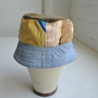 Image 3 of Reworked Reversible Bucket Hat 40s Quilt x LAMedium