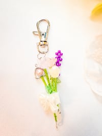 Pink Butterfly Bouquet Keychain 