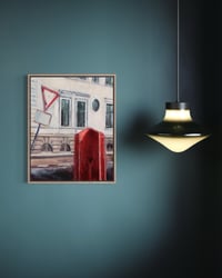 Image 4 of Painting / maleri / "København – Malerdrømme og tankestreger – Den nysgerrige ..." / 40x50 cm