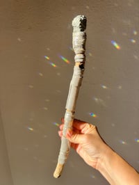 Image 3 of *new* PYRITE + SILVER petite crystal wand