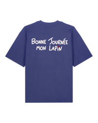 Image 1 of Tee BONNE JOURNÉE MON LAPIN Violet