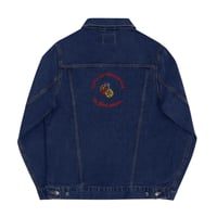 Image 6 of ZEN EXP - “Go Through War To Find Peace” Unisex denim jacket