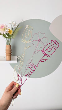 Image 1 of Fleur à message