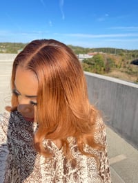 Image 1 of Ombre ROSE GOLD/GINGER Fully customized HD Lace front wig