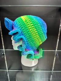 Image 2 of crochet bucket hat with wavy brim T