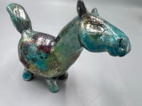 Image 4 of Raku Fat Pony- Julie Kradel