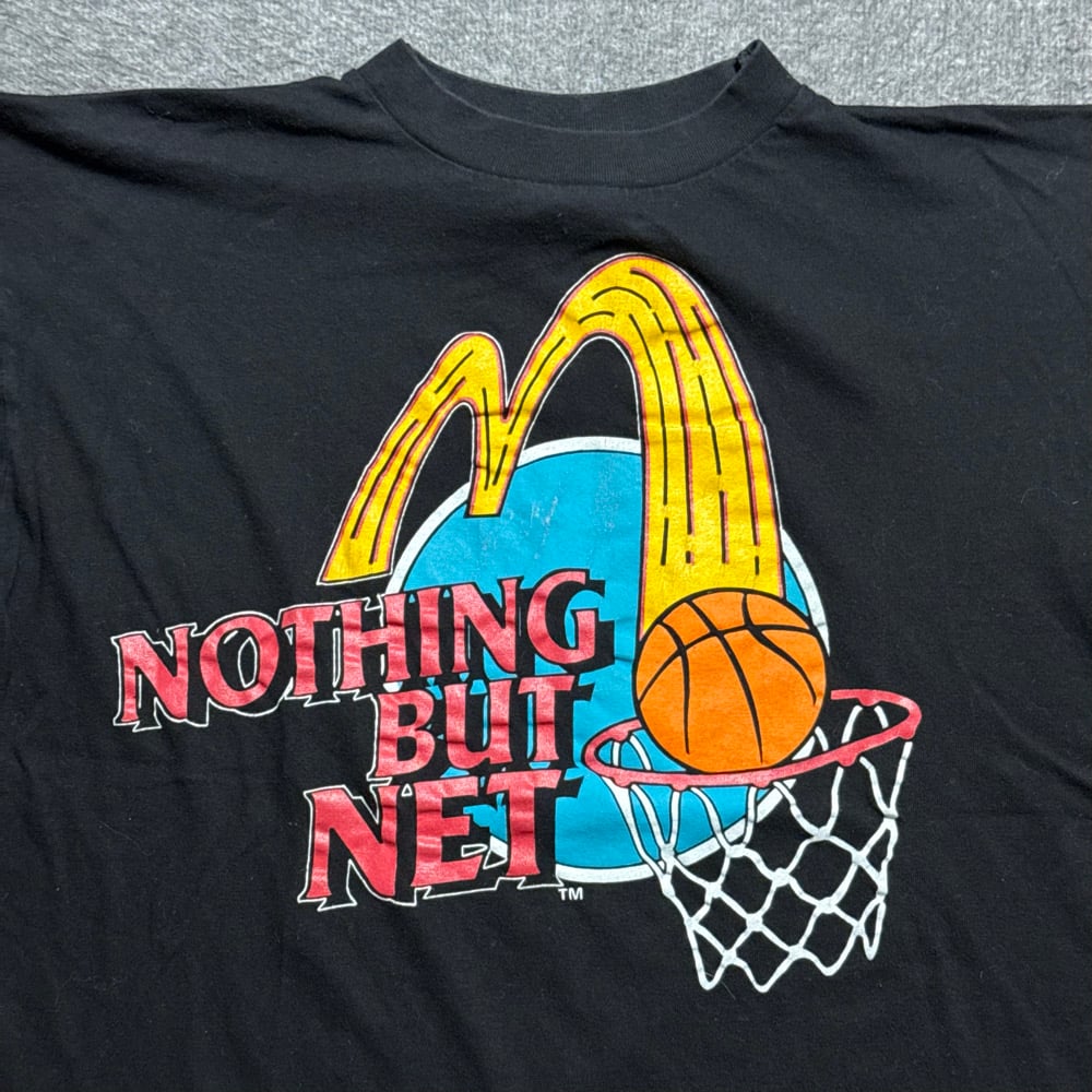 Image of 1990s McDonalds Jordon  Nothing But Net Promo Graphic Tee (L)