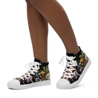 Image 5 of Beautiful Watercolor Mushroom/Mycology Women’s High Top Canvas Shoes