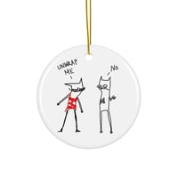 Ceramic ornament unwrap me 