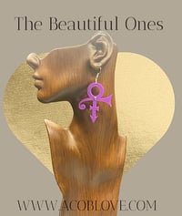 Image 1 of Prince Symbol Earrings 