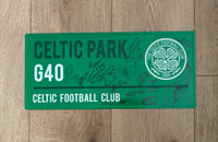 Signed Celtic FC Squad Street Sign