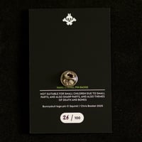 Image 3 of Bunnyskull hard enamel pin badge - Ltd Glow In The Dark edition