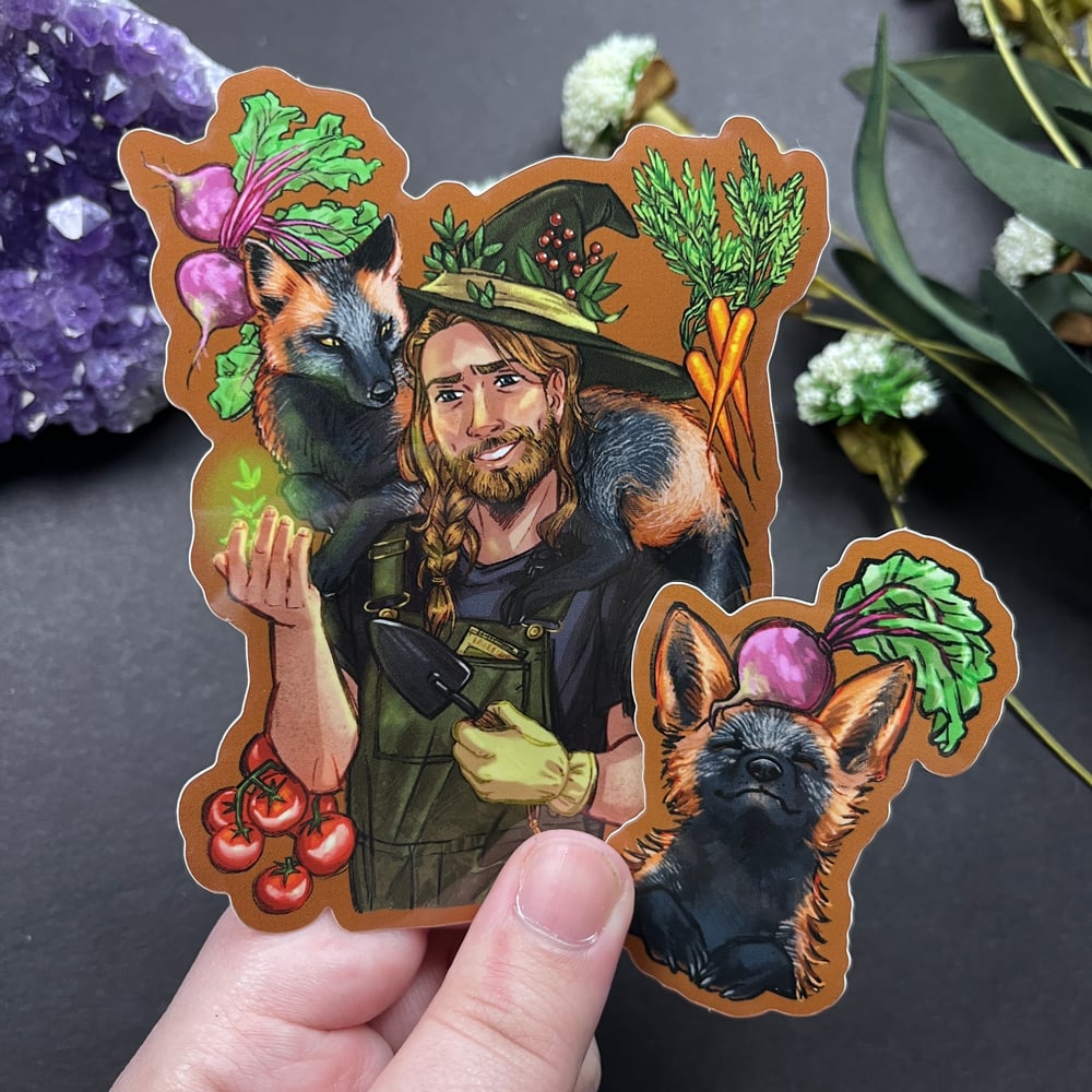 Fox Witch Sticker Duo