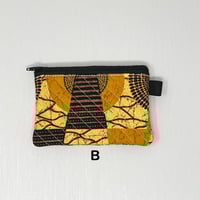 Image 4 of Mini Quilted Zipper Pouch / Keychain Wallet - African Print