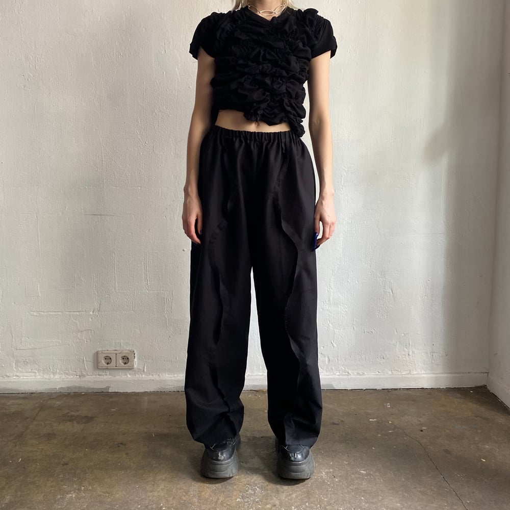 Image of COTTON WIGGLE TROUSERS