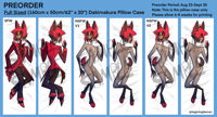 Image 3 of Full Sized Alastor Dakimakura Pillow Case