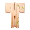 Antique Silk Kimono (Light Peach Hydrangeas)