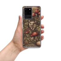 Image 12 of Boho Nature Cottagecore Inspired Hedgehogs Among Mushrooms Clear Case for Samsung®