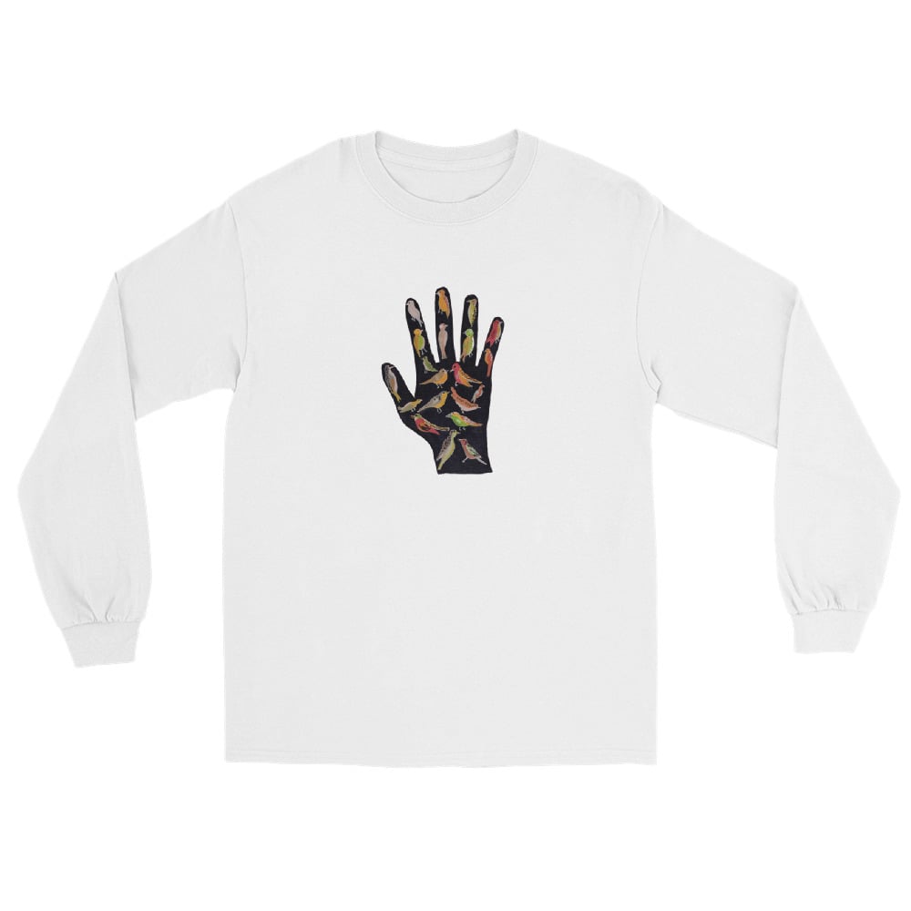 Image of HAND OF BIRDS LONG SLEEVE SHIRT