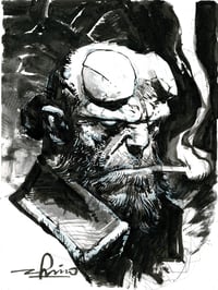 Image 2 of Hellboy A4 original sketch