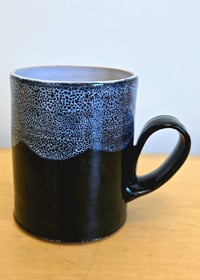 Black and Blue Oil Spot Mug