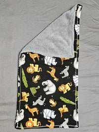 Image 1 of Safari grey burpcloth A