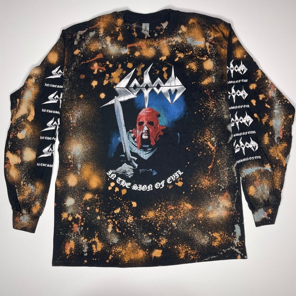 Image of Tie Dye In The Sign Of Evil LONG SLEEVE Size L