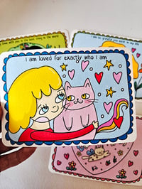 Image 4 of Kitten and positive words postcards