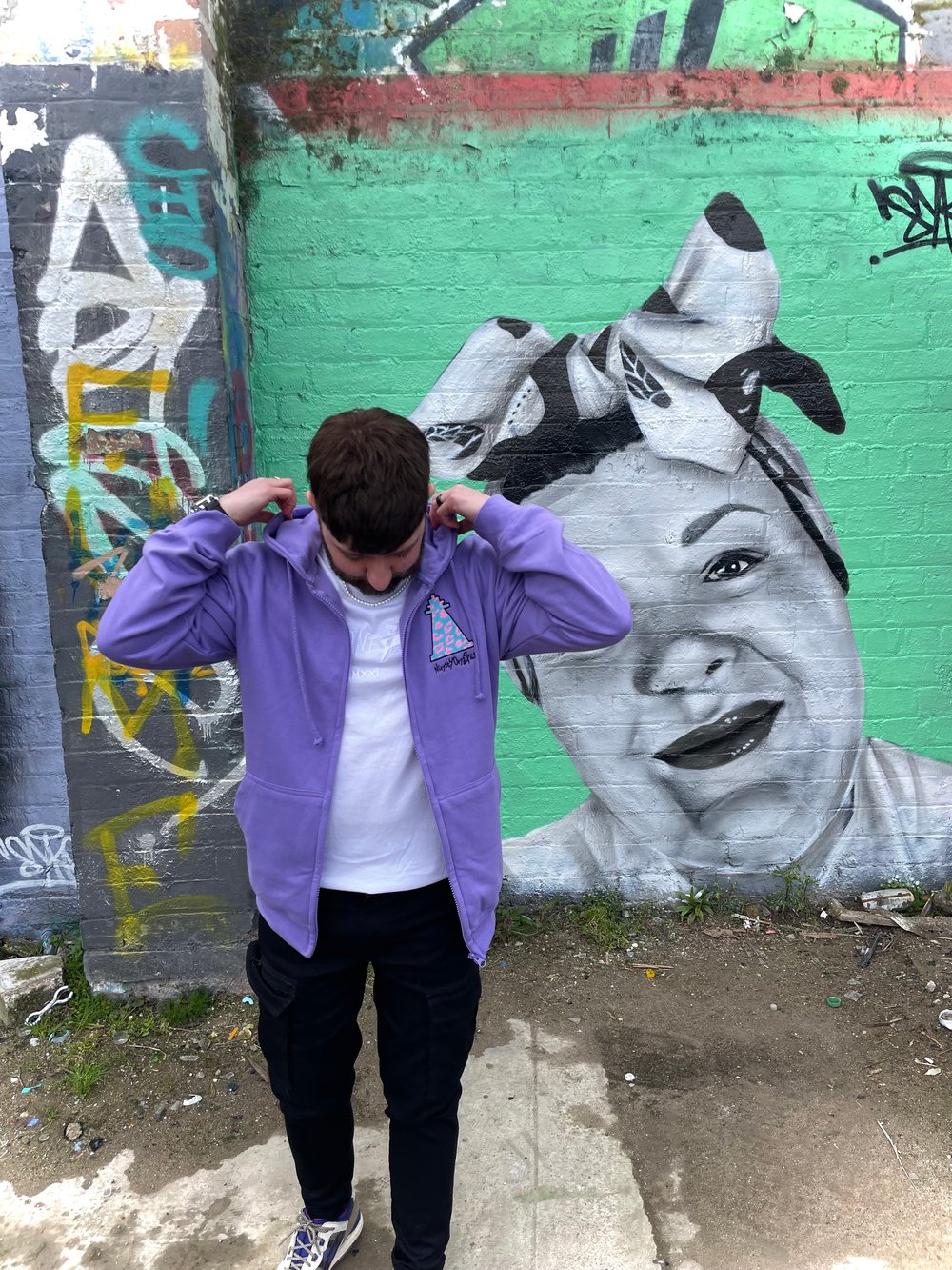 Image of Lilac Leopard Zip Up