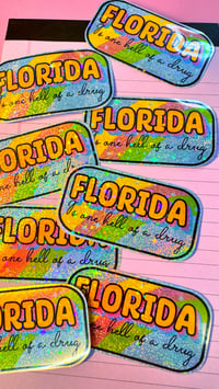 Image 5 of Florida Holo Glitter Sticker