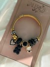 Black Bling Hello Kitty Charm Bracelet