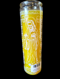 Yellow / Gold Santa Muerte Candles 