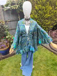 Image 7 of Amara Wrap dress - turquoise henna