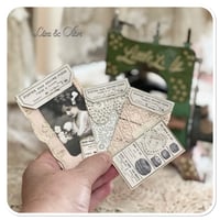 Image 7 of Shabby Chic tattered  Sewing Book/Needle book with lace samples