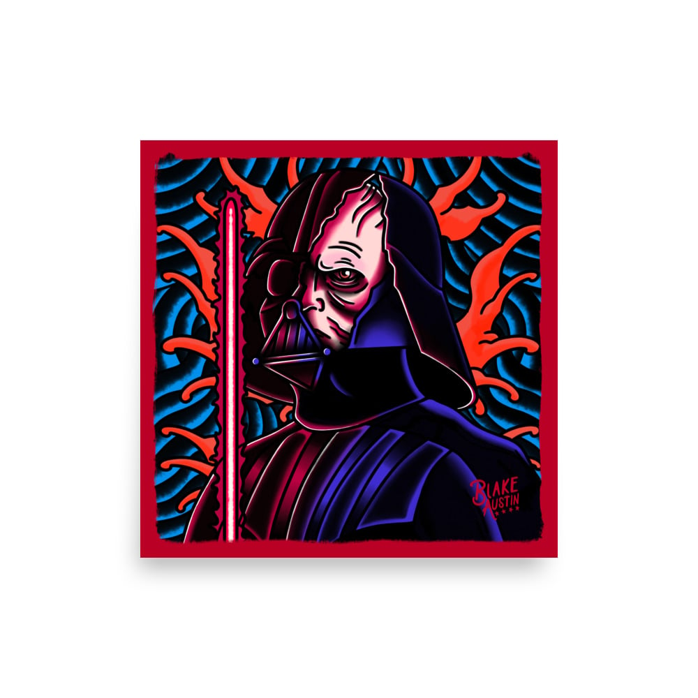 Image of Vader 10 x 10 print