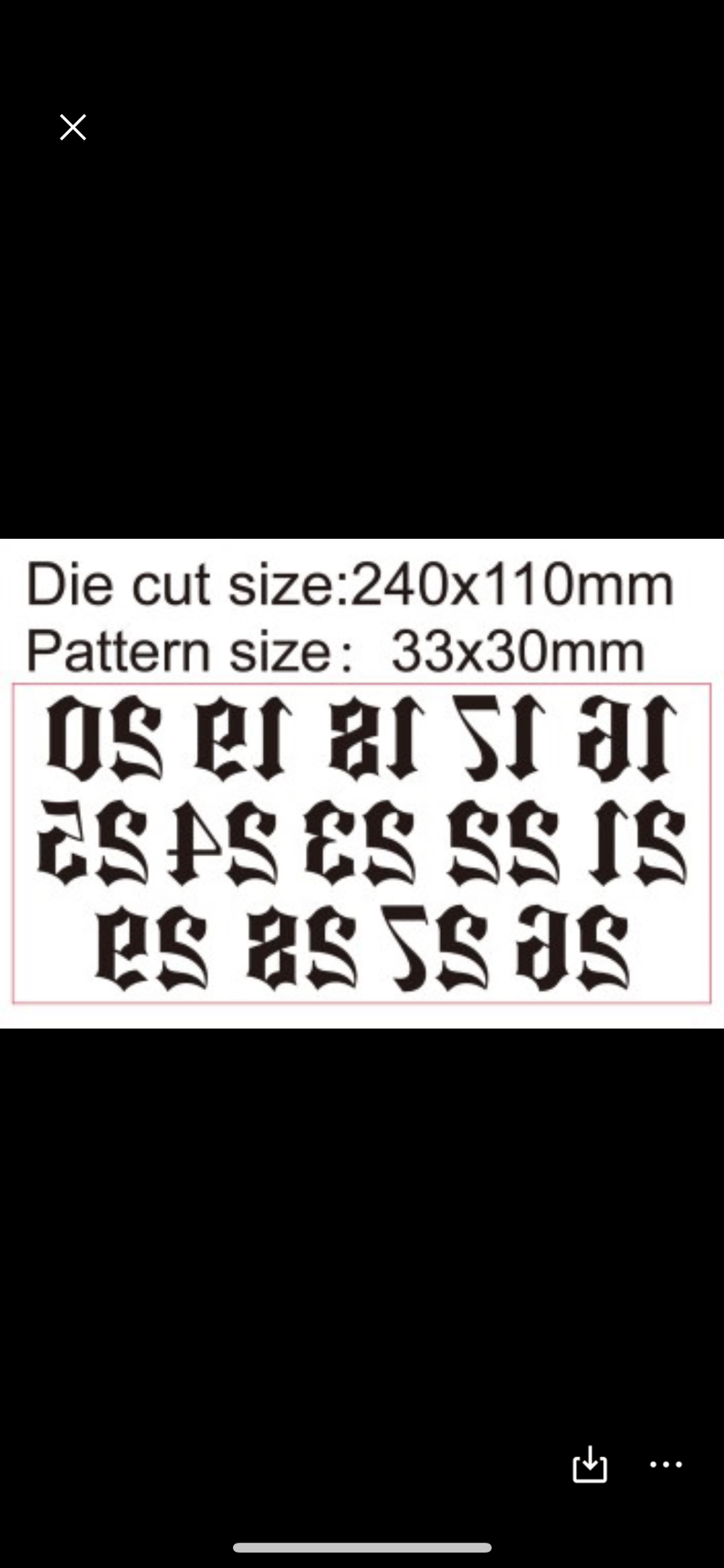 T.O.T numbers 16-29 in old english fon