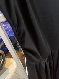 Image 2 of black ribbed summer jumper with pockets 