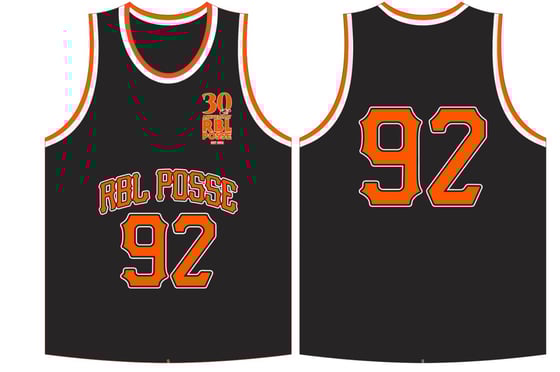 Image of RBL Basketball Jersey (Black/Orange)