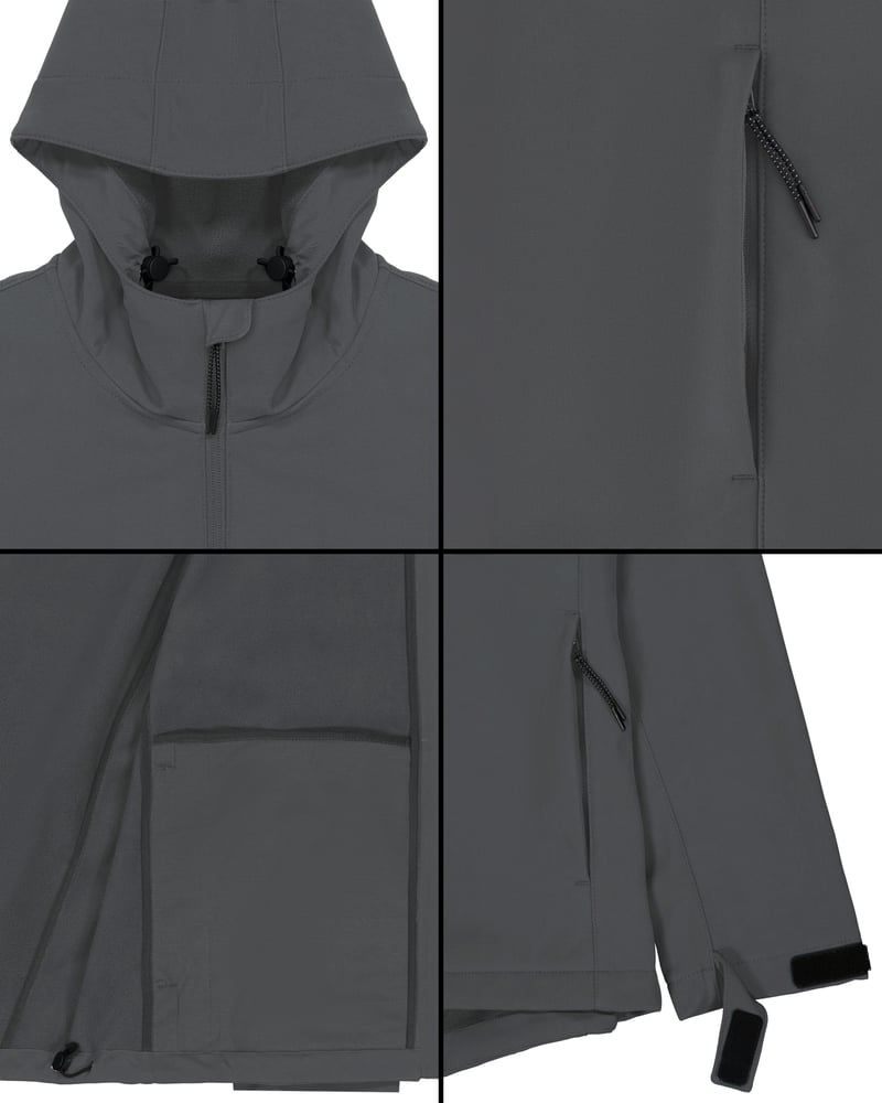 Image of The Dreamers Shell Jacket - Waterproof & Fleece Lined (Shadow Grey)