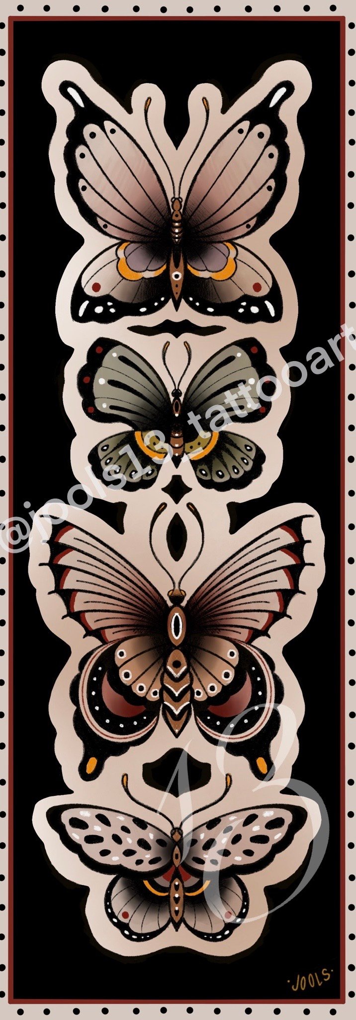 Artprint "Butterflies" by Jools