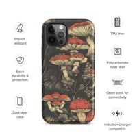 Image 13 of Dark Cottagecore Goth Inspired Vibrant Mushroom Tough Case for iPhone®