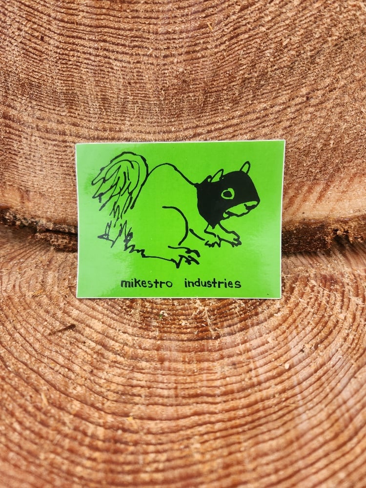 Bandit Squirrel Sticker 